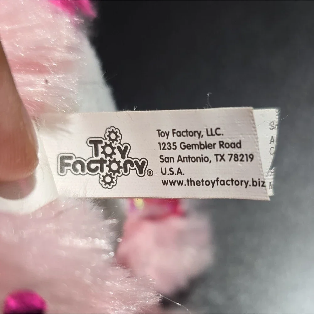 Toy Factory Scent Sations Scented Pink Glitter Cat Plush Stuffed Animal